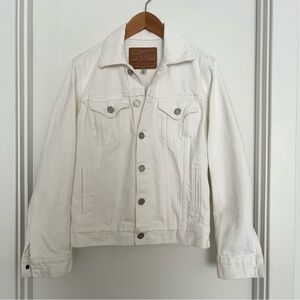 Lucky Brand Women's Tomboy Trucker Jacket, Clean White, XS